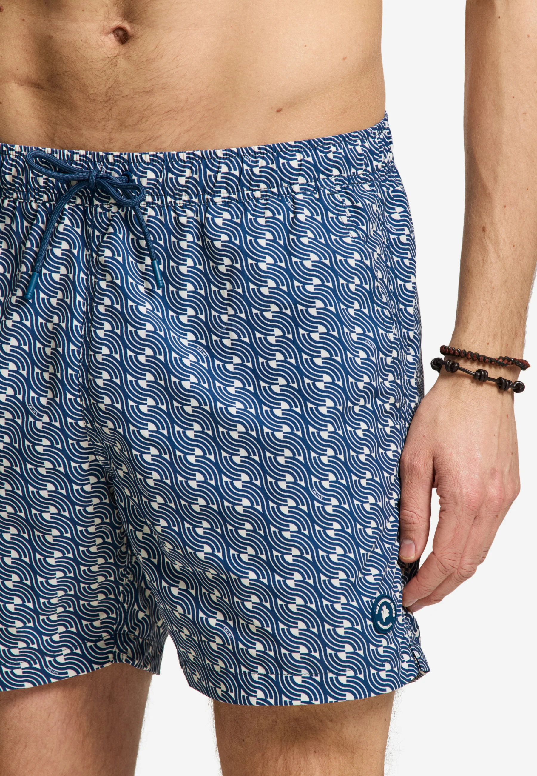 A-Dam x TSB - Nate Quick Dry swim shorts Geo waves - Image 3