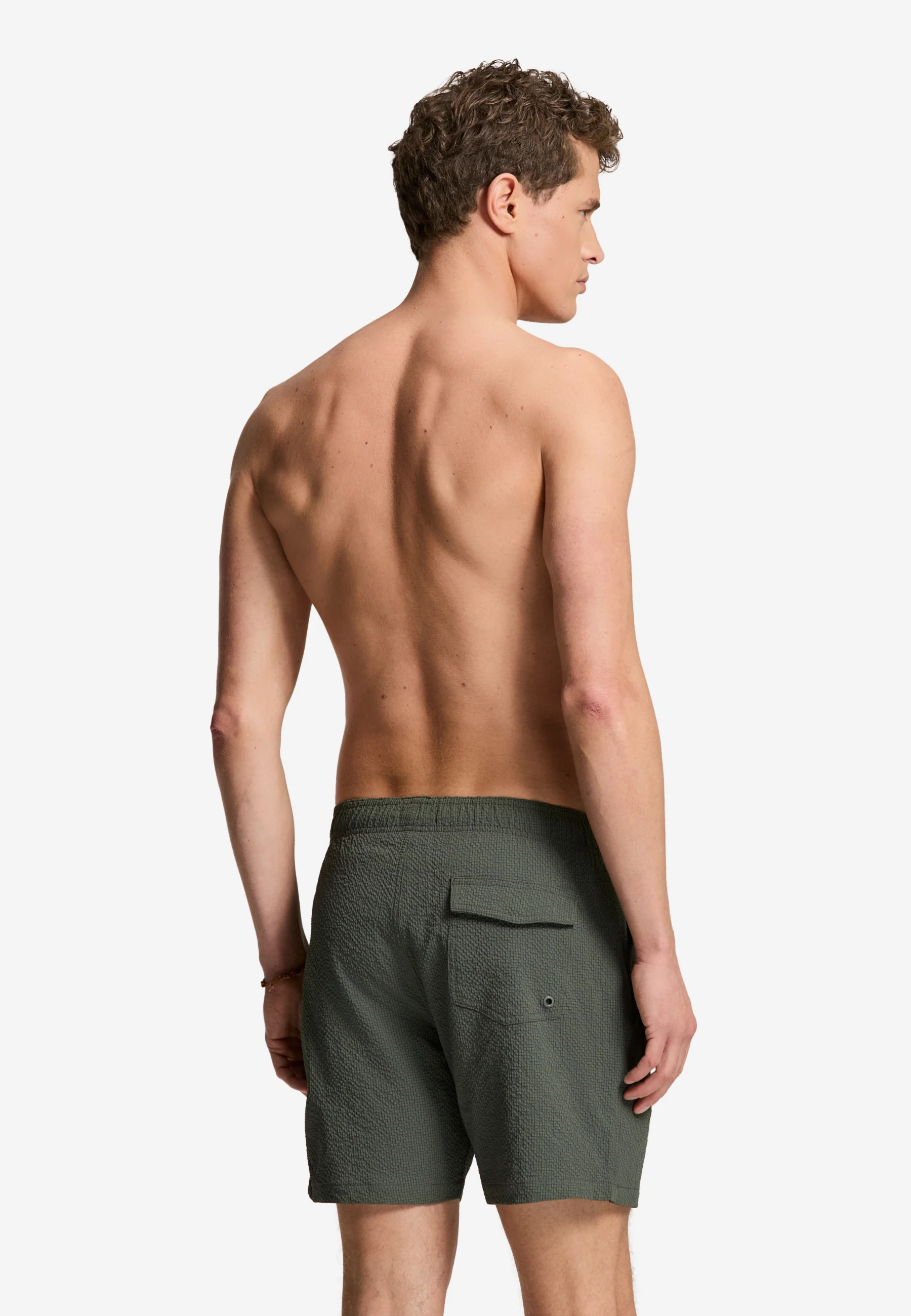 A-Dam x TSB - Pete swim shorts seersucker | green smokey - Image 5
