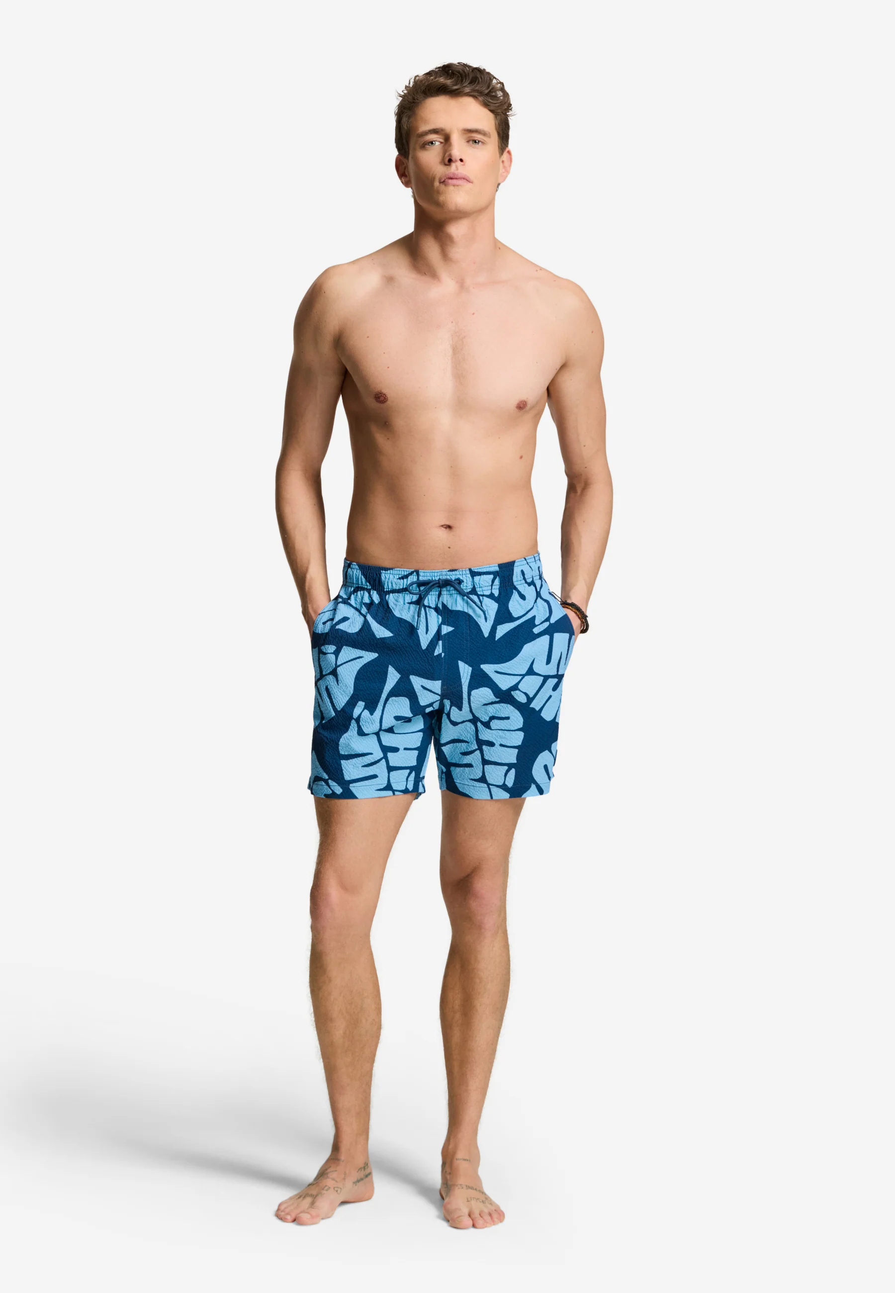 A-Dam x TSB - Nate Quick Dry Swim Shorts | blue slate - Image 6