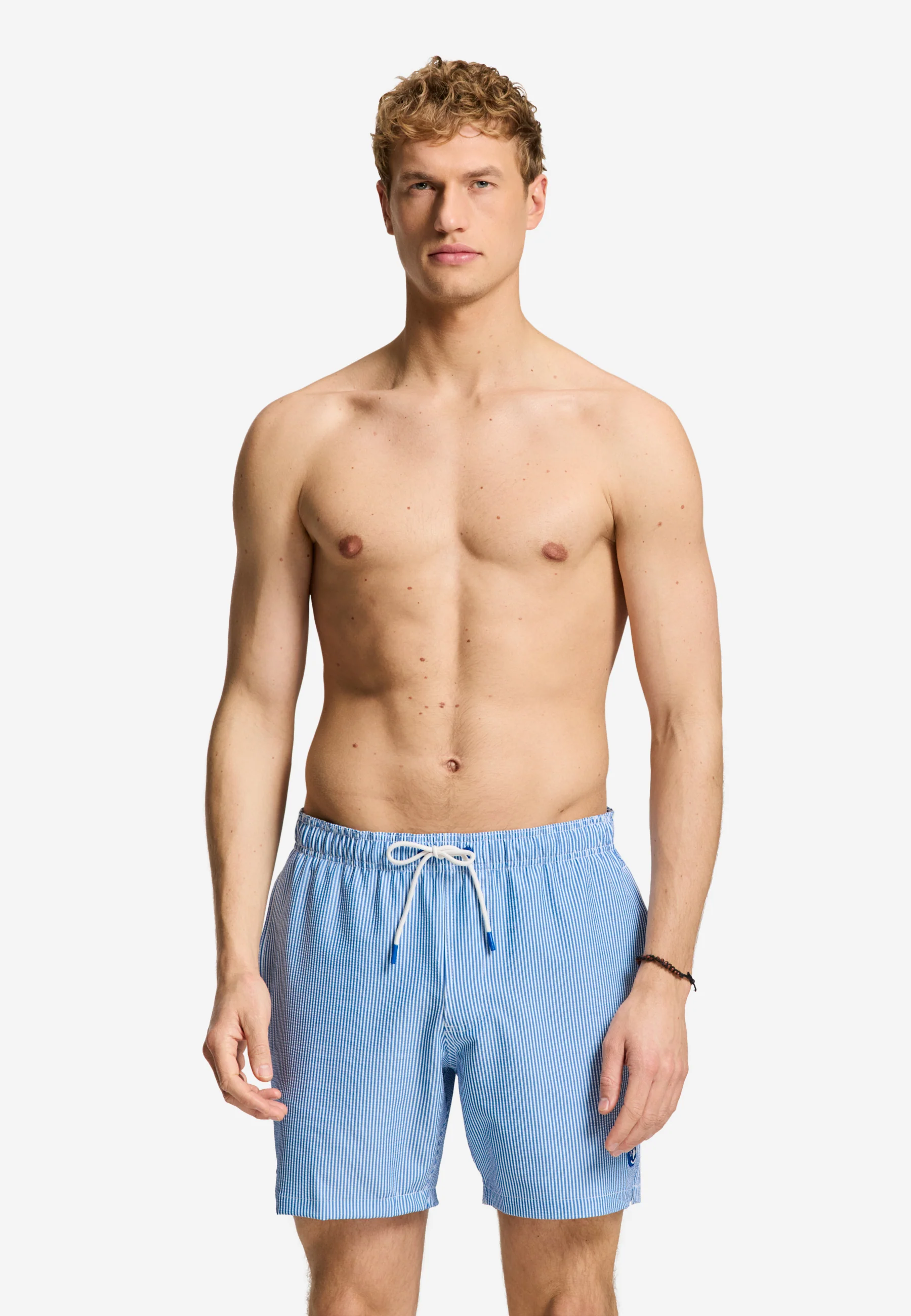 A-Dam x TSB - Pete swim shorts seersucker | blue stripe - Image 6