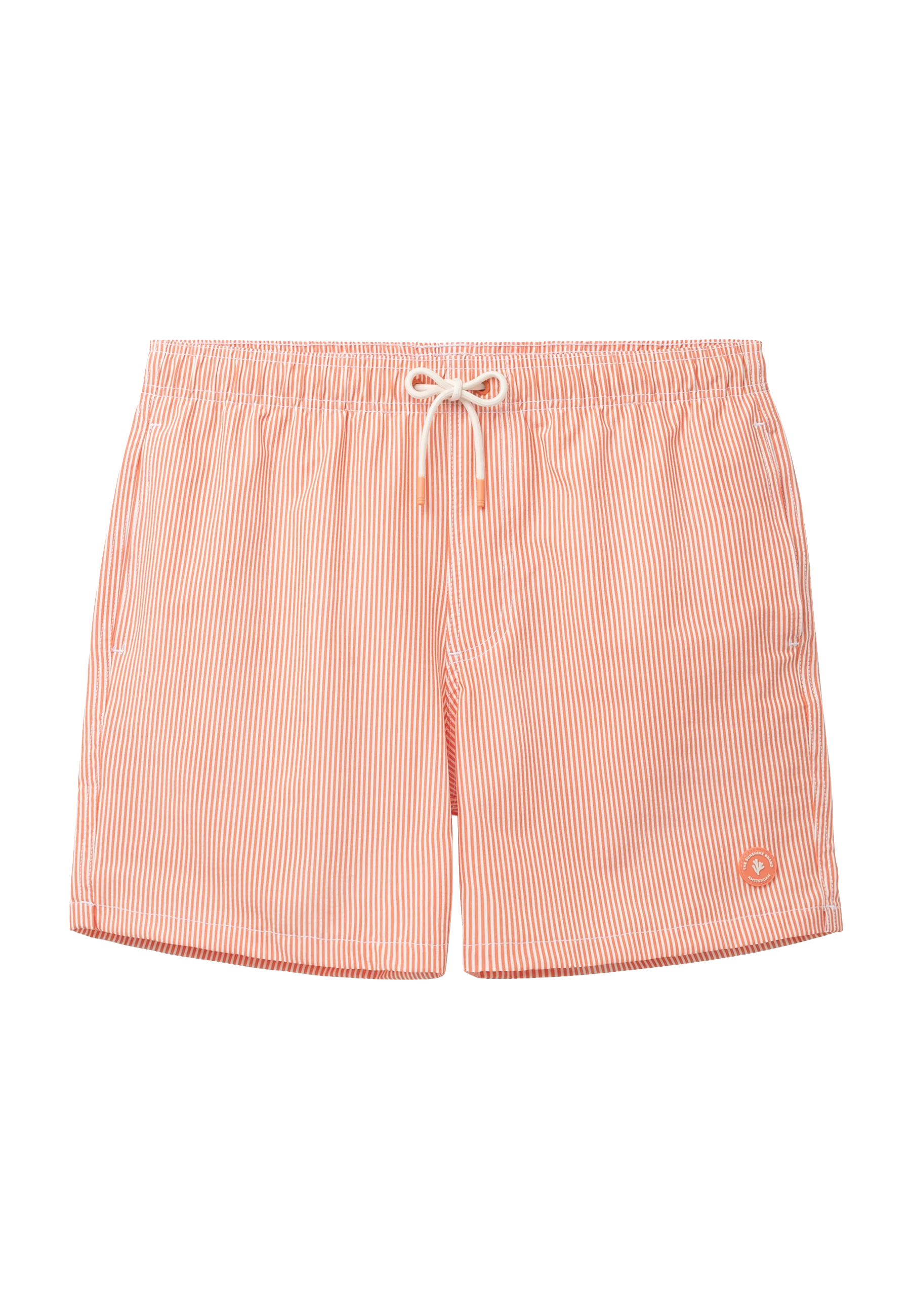 A-Dam x TSB - Pete swim shorts seersucker | orange stripe