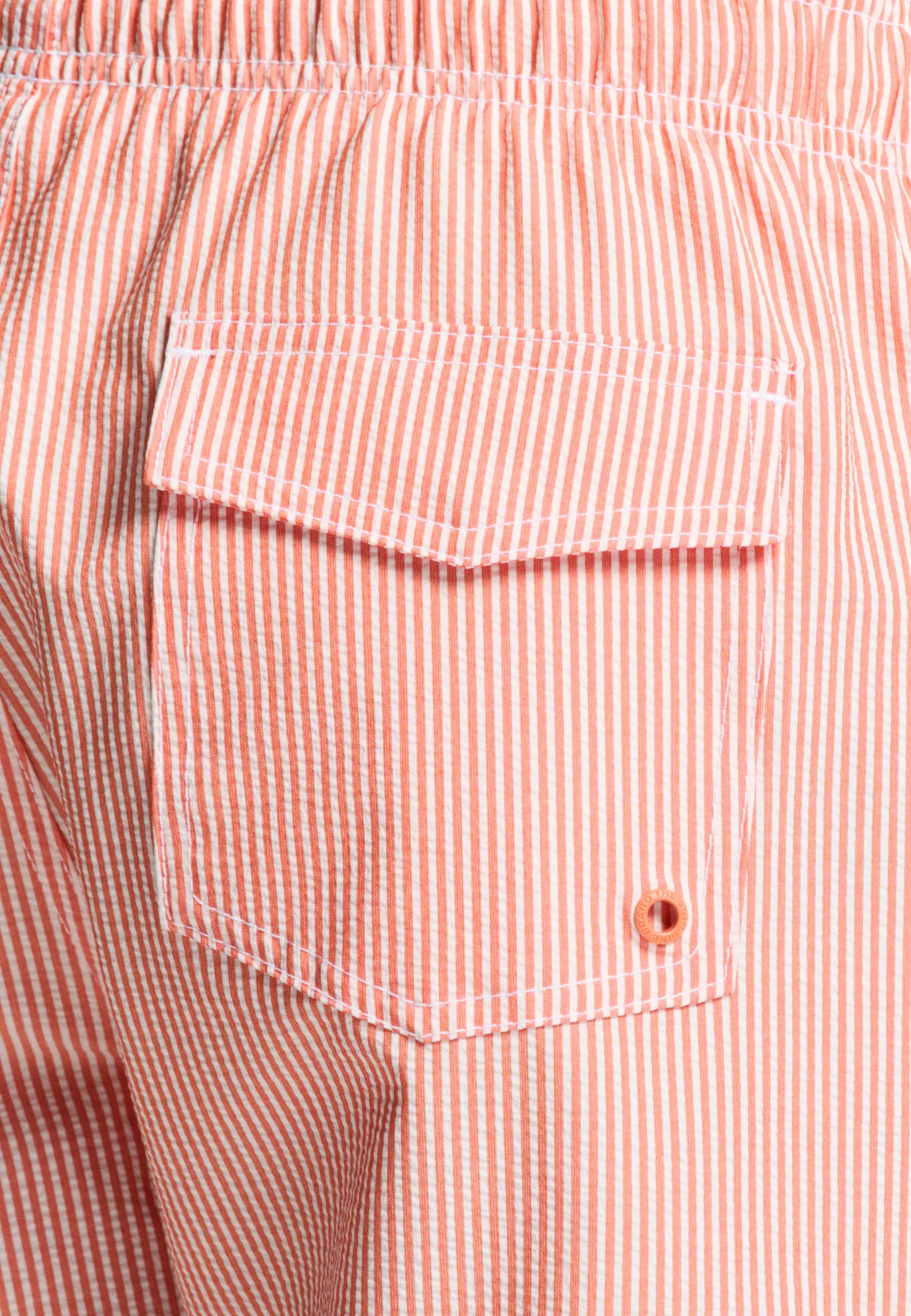 A-Dam x TSB - Pete swim shorts seersucker | orange stripe - Image 4