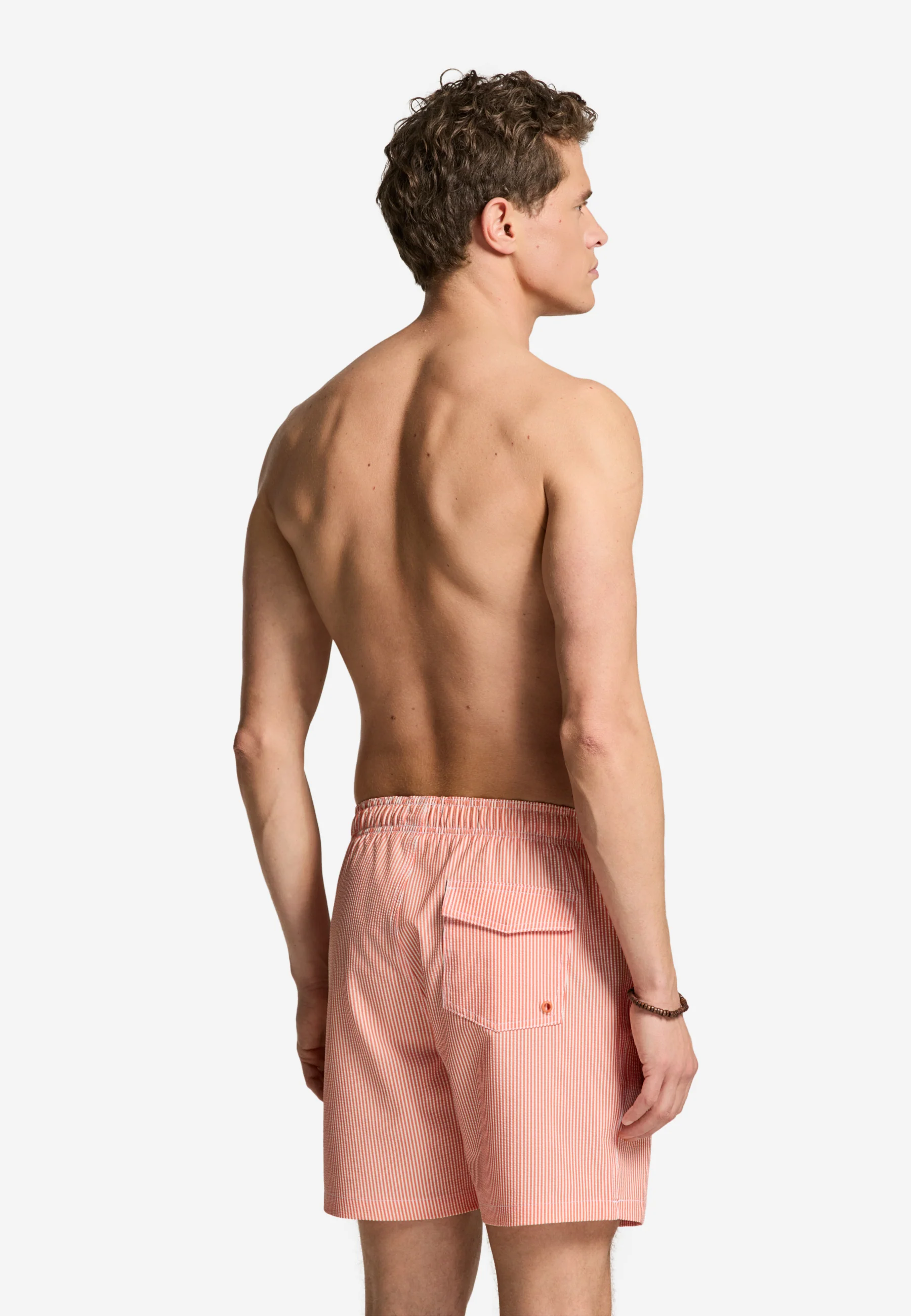 A-Dam x TSB - Pete swim shorts seersucker | orange stripe - Image 5
