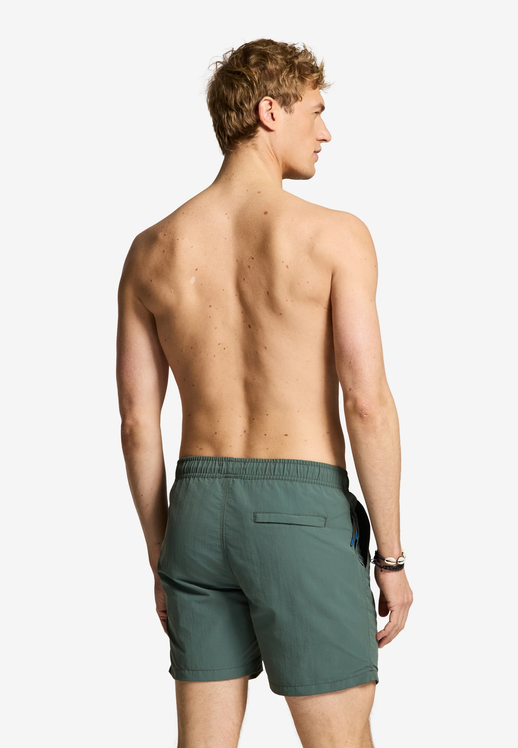 A-Dam x TSB - Nate Quick Dry Swim Shorts solid | green smokey - Image 3