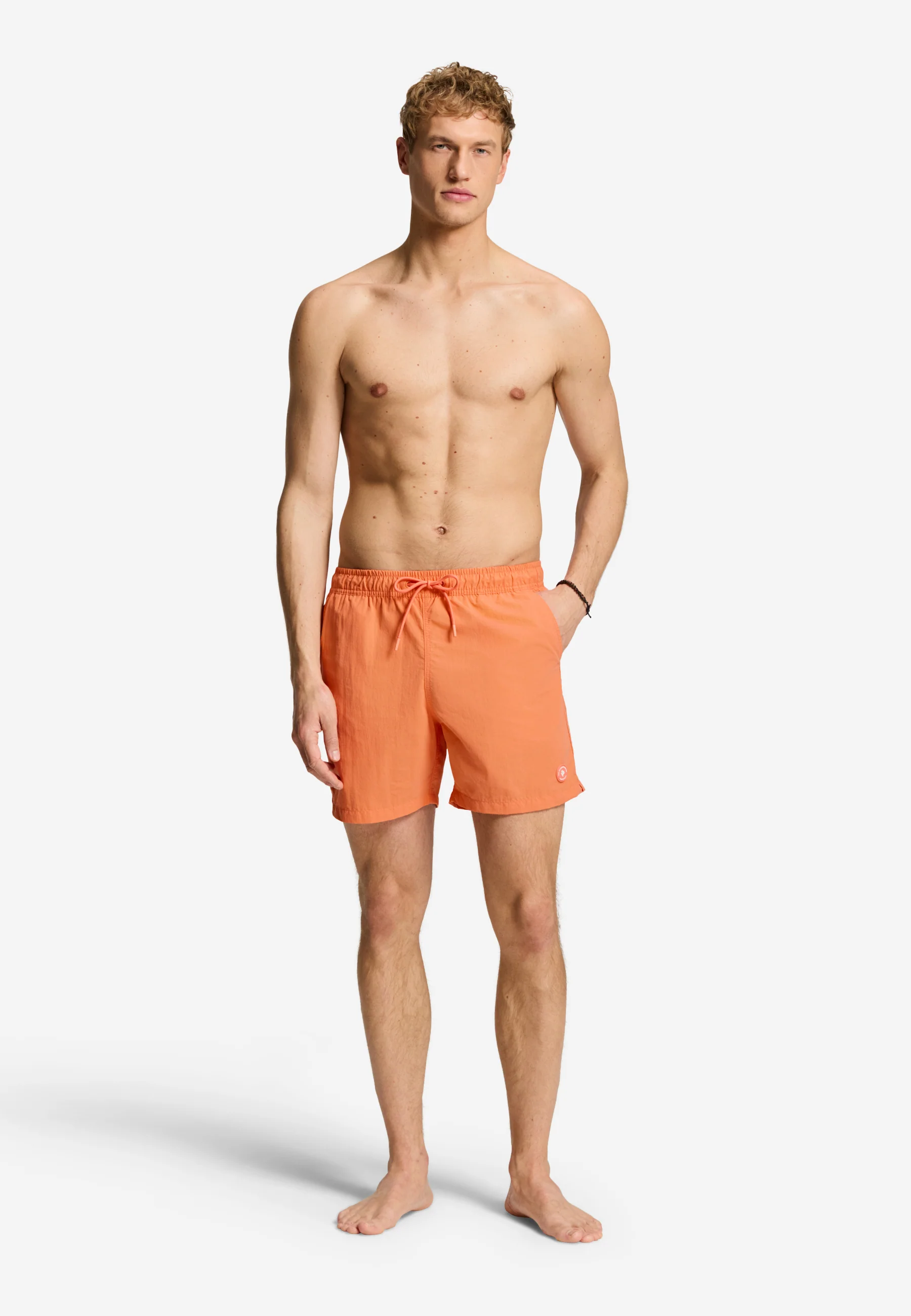 A-Dam x TSB - Nate Quick Dry Swim Shorts solid | orange coral - Image 6