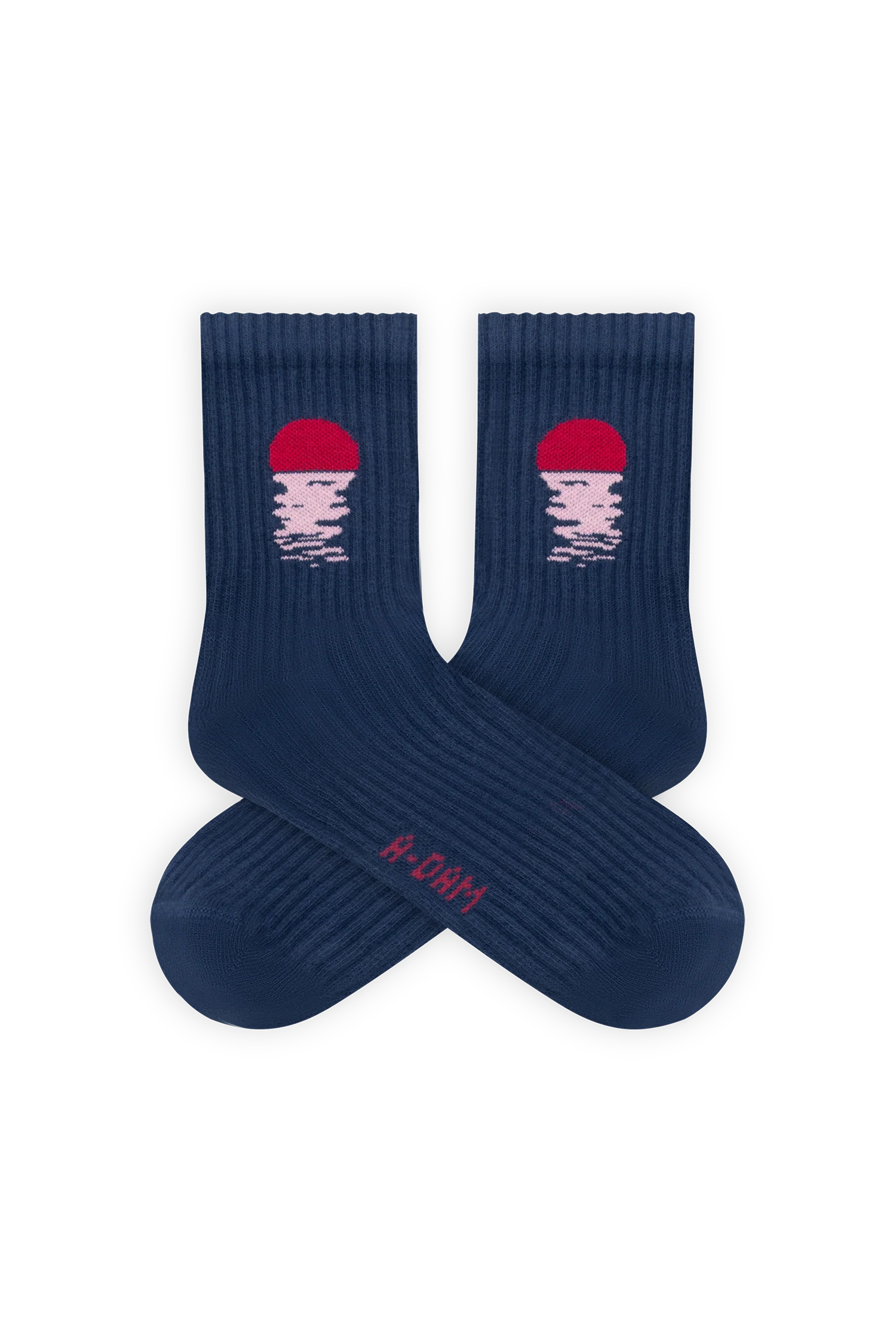 Blue Sunset Quarter Crew Socks