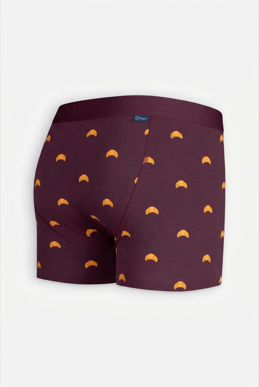 Boxer Briefs Croissant Burgundy - Image 3