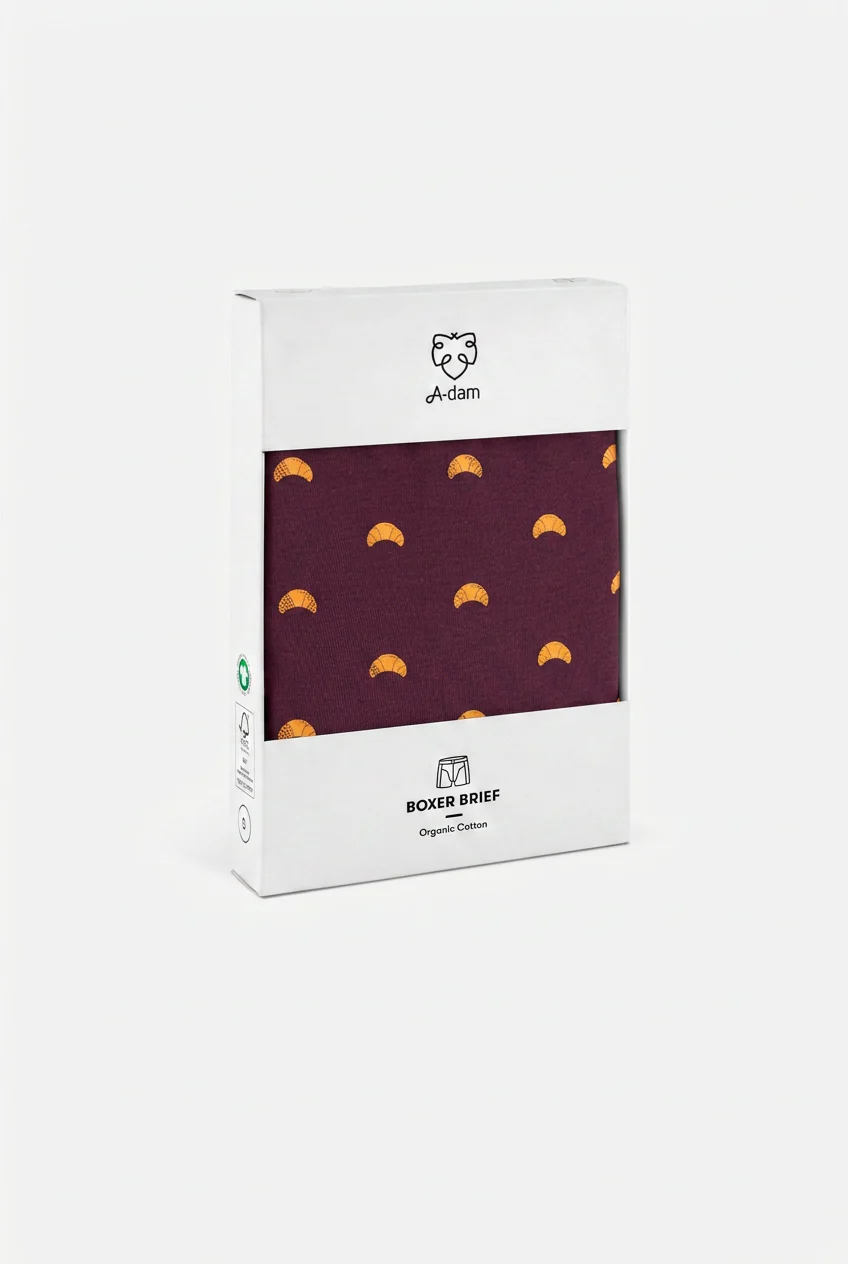 Boxer Briefs Croissant Burgundy - Image 4