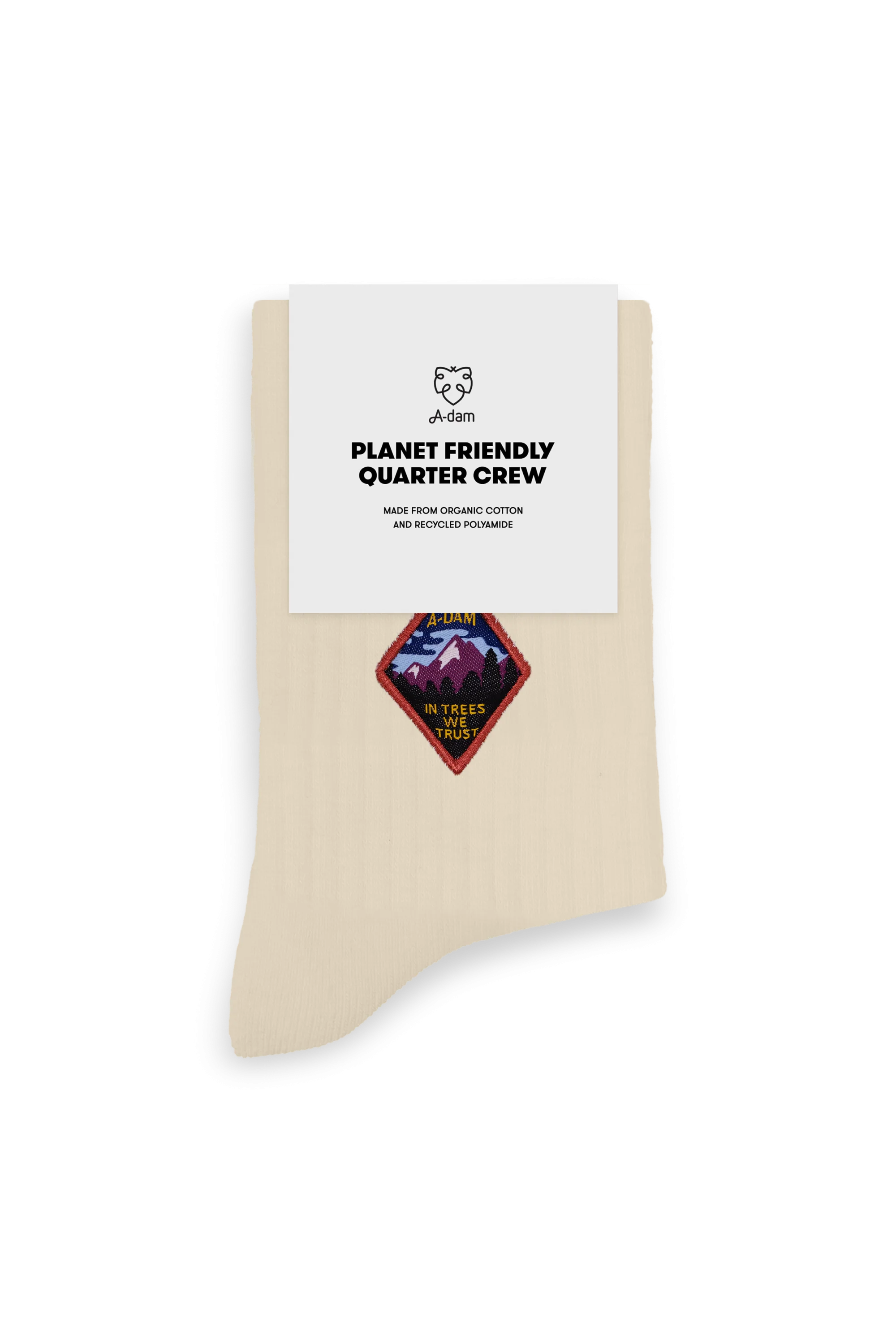 Offwhite Patch Trees Quarter Crew Socks - Image 3